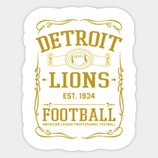 Vintage Lions American Football Sticker